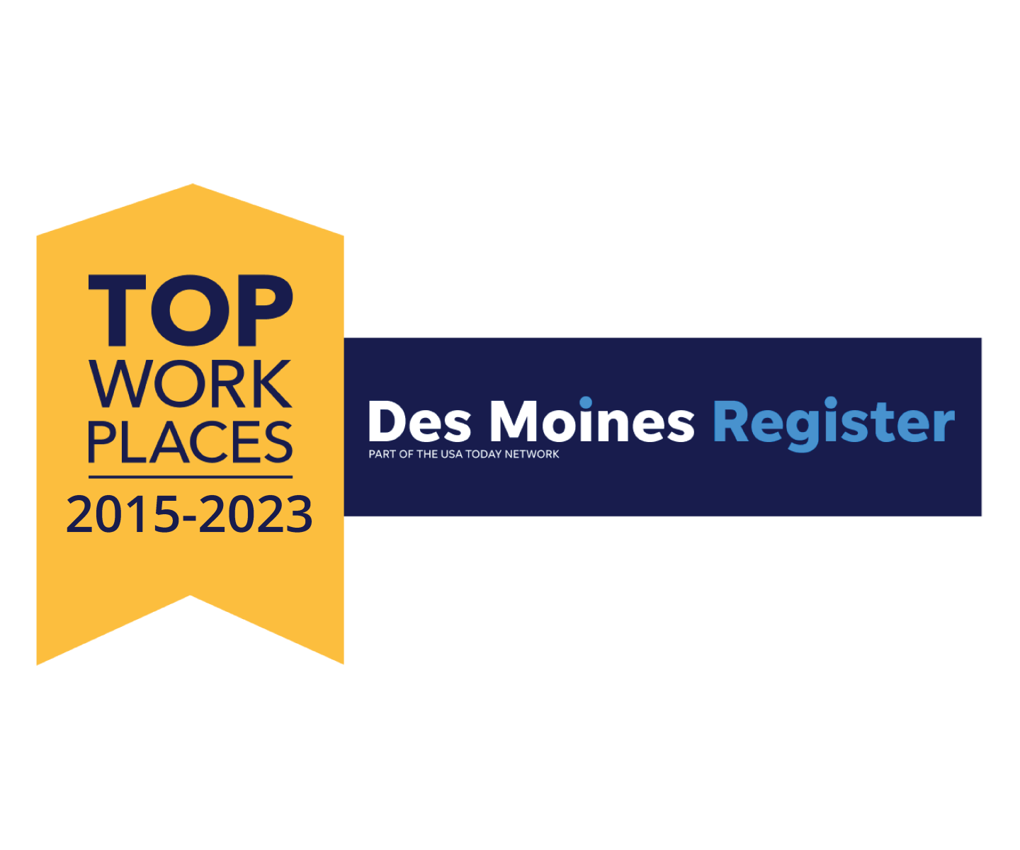 Top Workplace 2015-2023 Des Moines Register